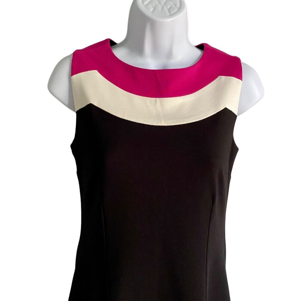 Lilly Pulitzer Sleeveless Black Allaire Colorblock Dress Hidden Back Zip Size XS - Picture 2 of 10